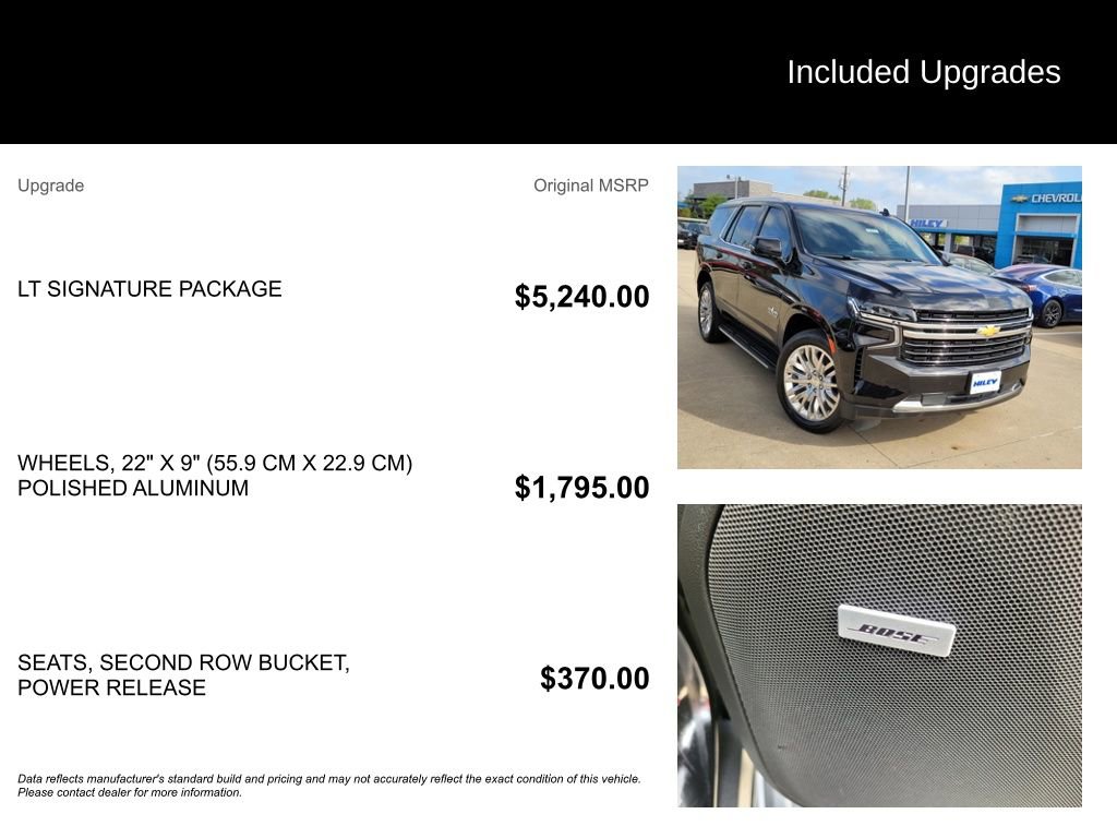 Used 2023 Chevrolet Tahoe LT w/ LT Signature Package RWD image 5