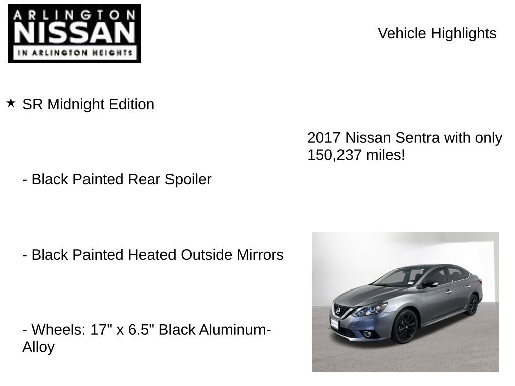 Used 2017 Nissan Sentra SR w/ SR Midnight Edition image 7