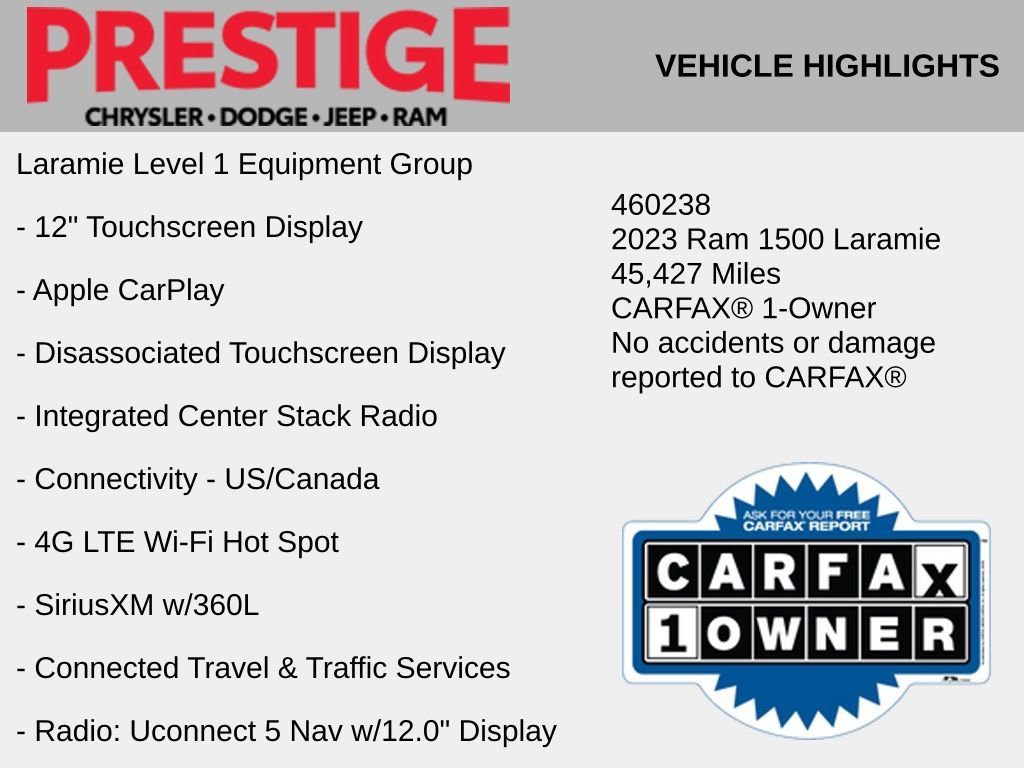 Used 2023 RAM 1500 Laramie AWD/4WD image 6