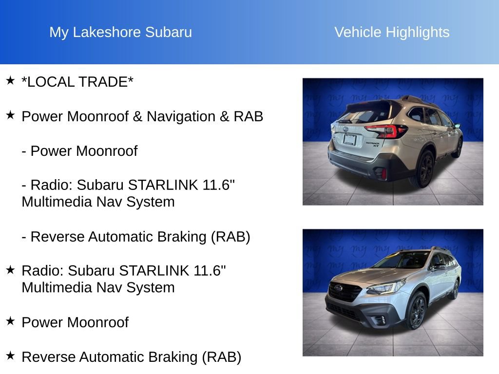 Used 2021 Subaru Outback Onyx Edition XT AWD/4WD image 11