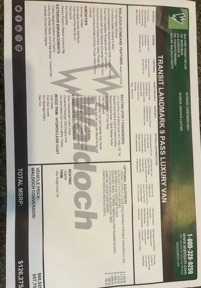 Used 2024 Ford Transit 350 XL w/ Upfitter Package image 13