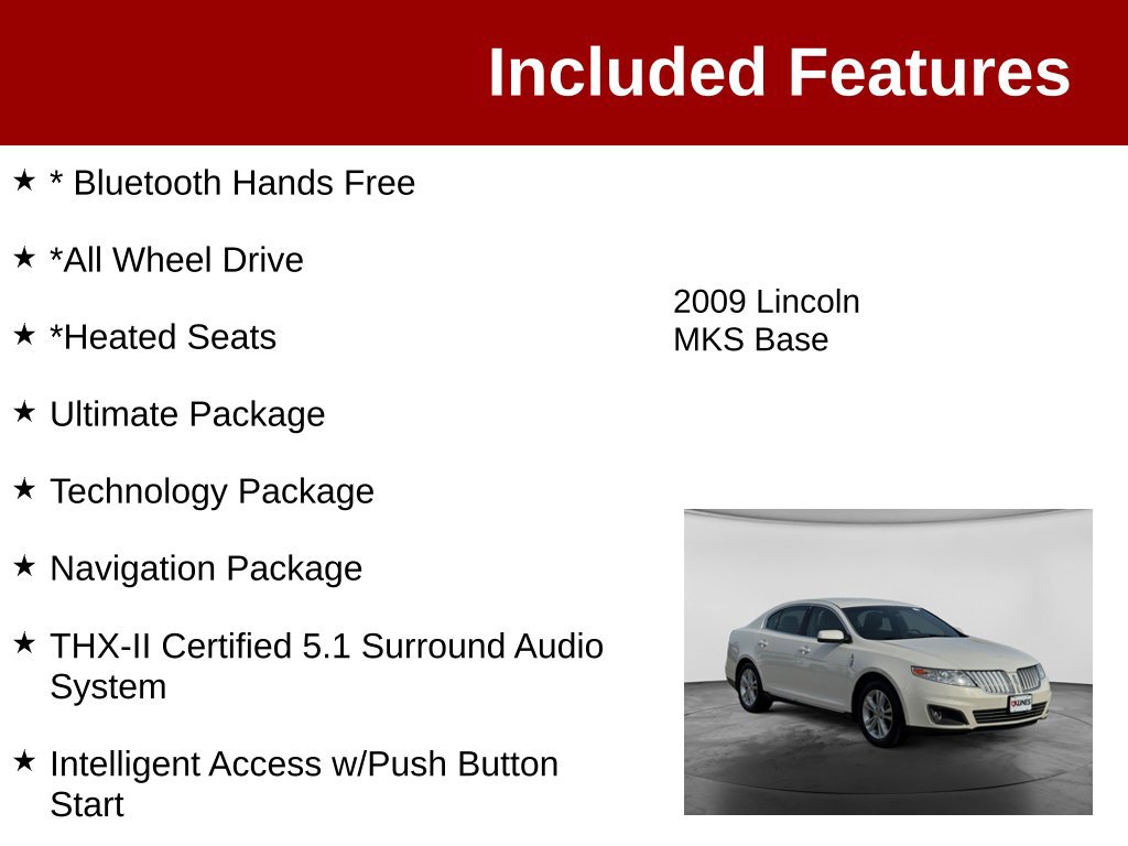 Used 2009 Lincoln MKS AWD image 3