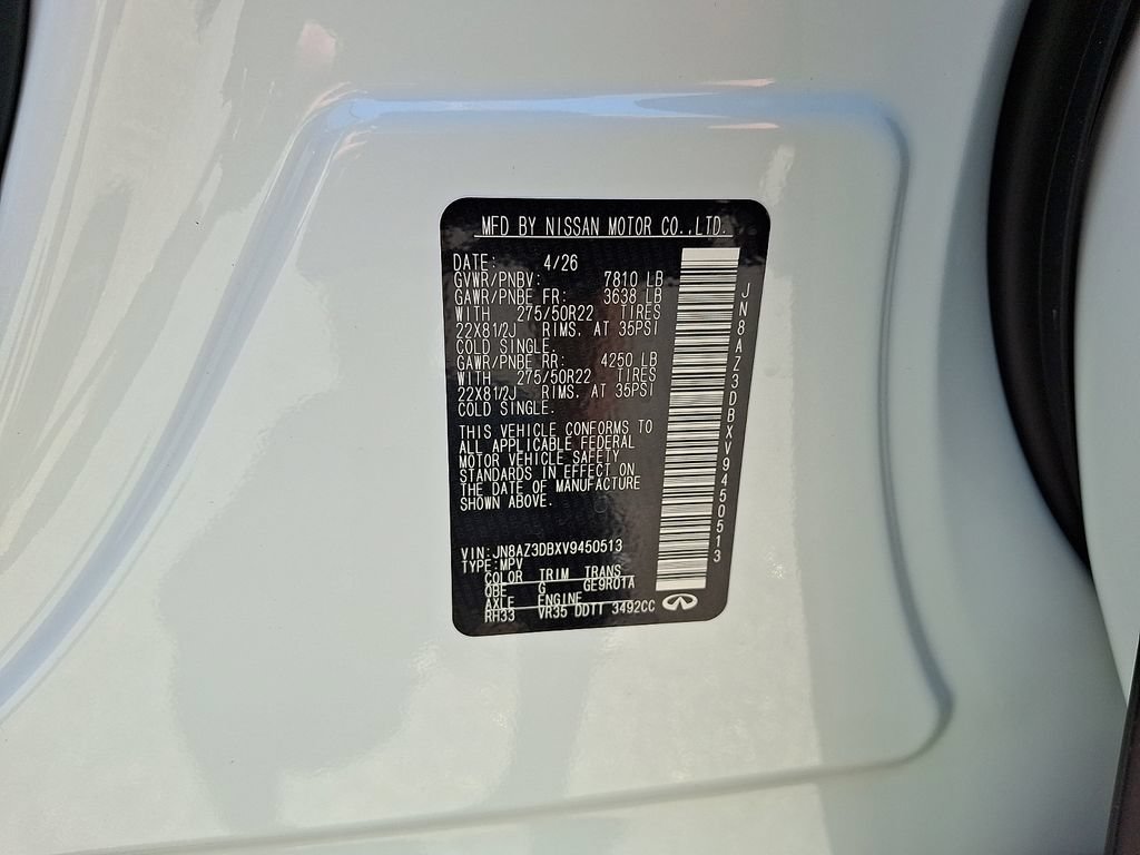 New 2027 INFINITI QX80 Sensory AWD/4WD image 18