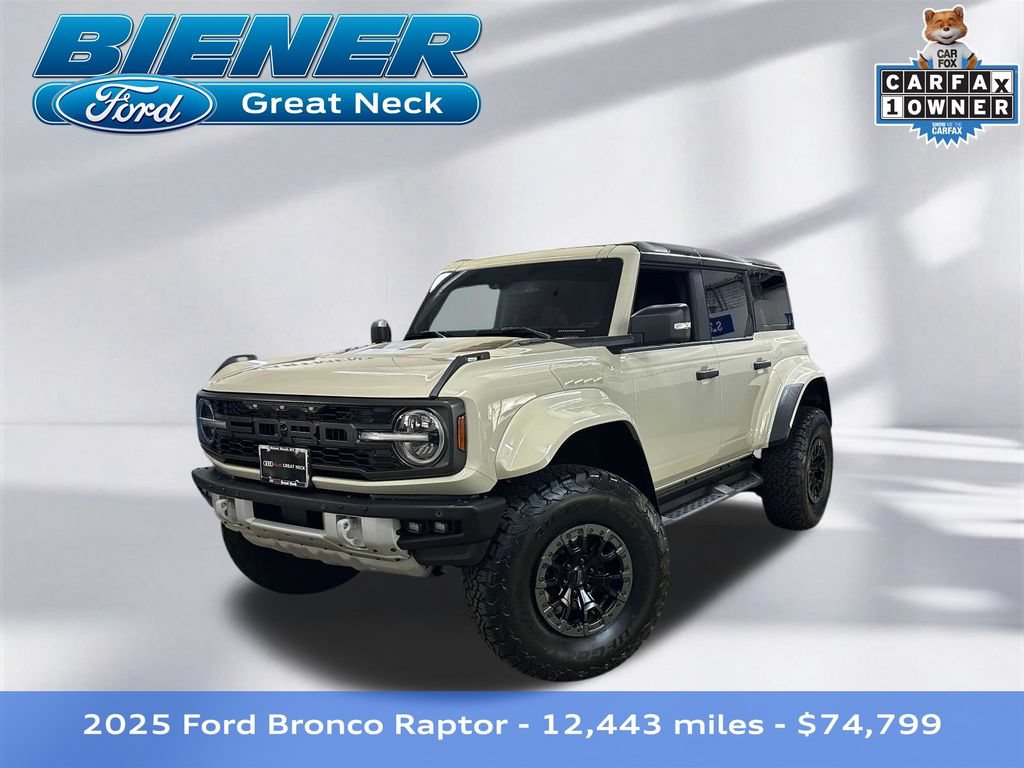 Certified 2025 Ford Bronco Raptor w/ Interior Carbon Fiber Pack AWD/4WD image 1