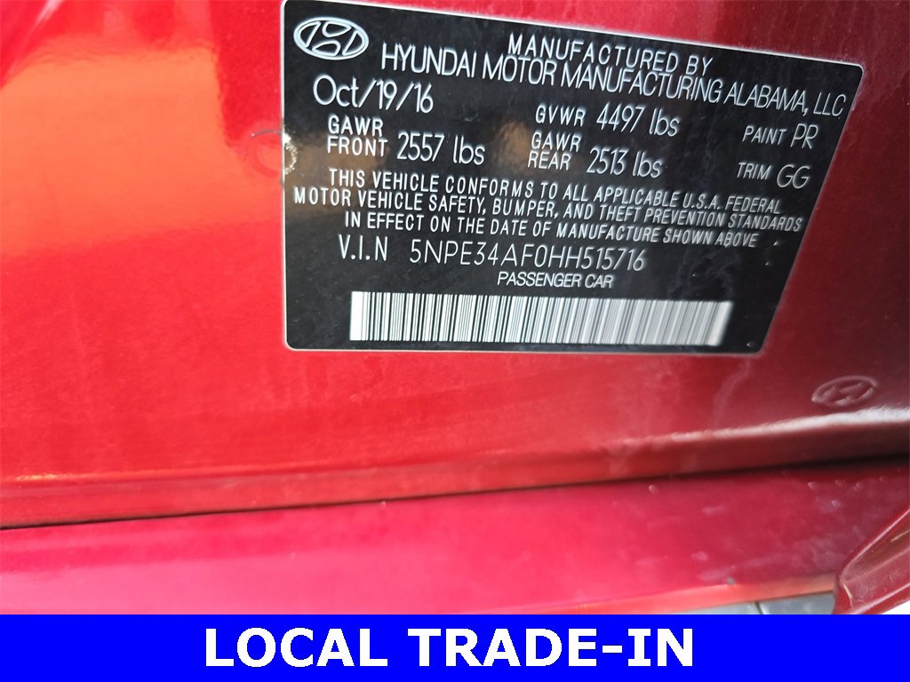 Used 2017 Hyundai Sonata Sport w/ Cargo Package image 34