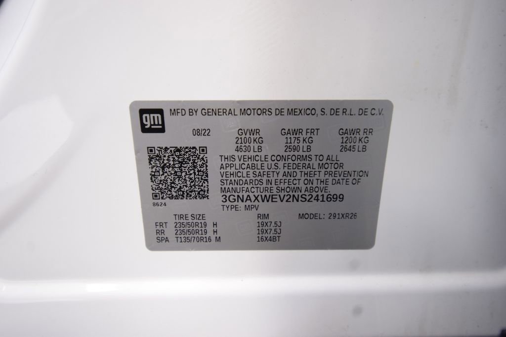 Used 2022 Chevrolet Equinox RS w/ Infotainment Package image 29