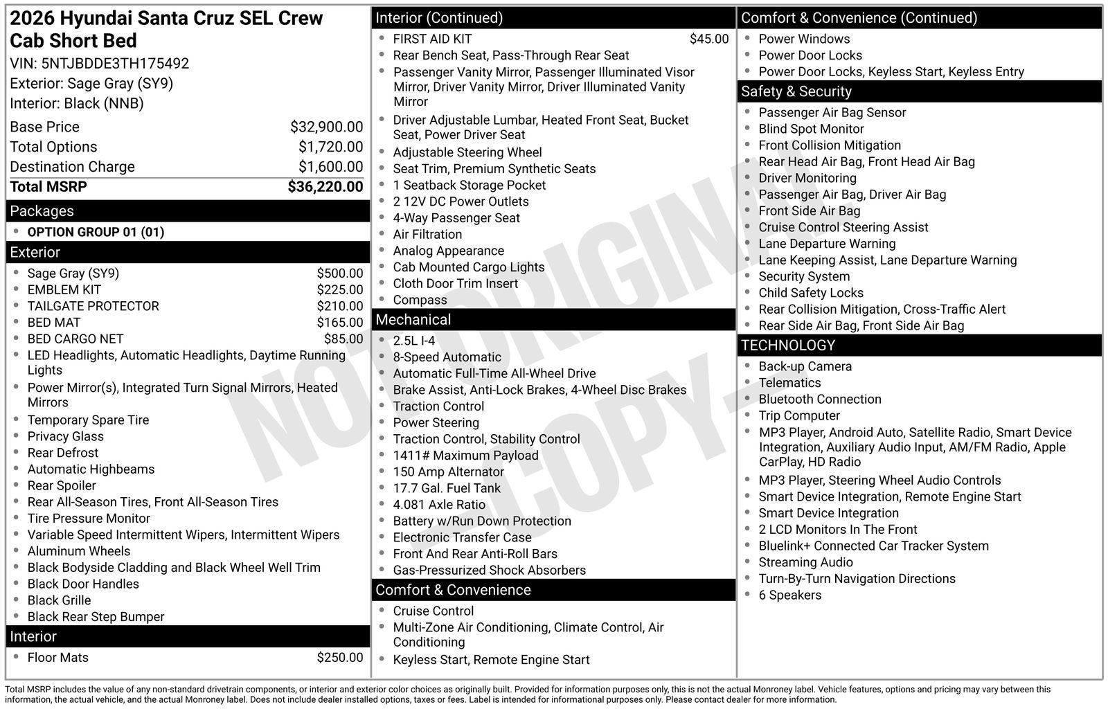 New 2026 Hyundai Santa Cruz SEL AWD/4WD image 20