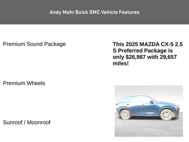 Used 2025 MAZDA CX-5 AWD 2.5 S w/ Preferred Package image 8