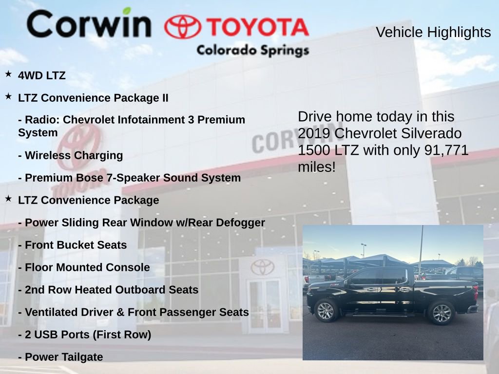 Used 2019 Chevrolet Silverado 1500 LTZ w/ LTZ Plus Package image 7