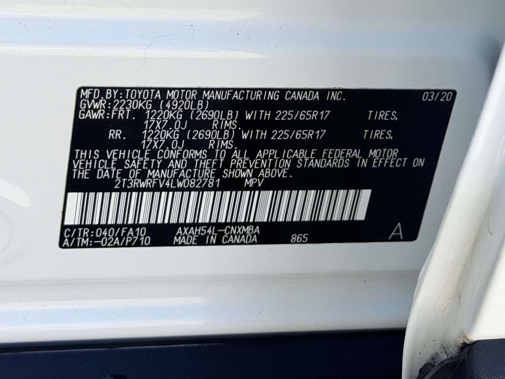 Certified 2020 Toyota RAV4 XLE w/ All Weather Liner Package AWD/4WD image 26