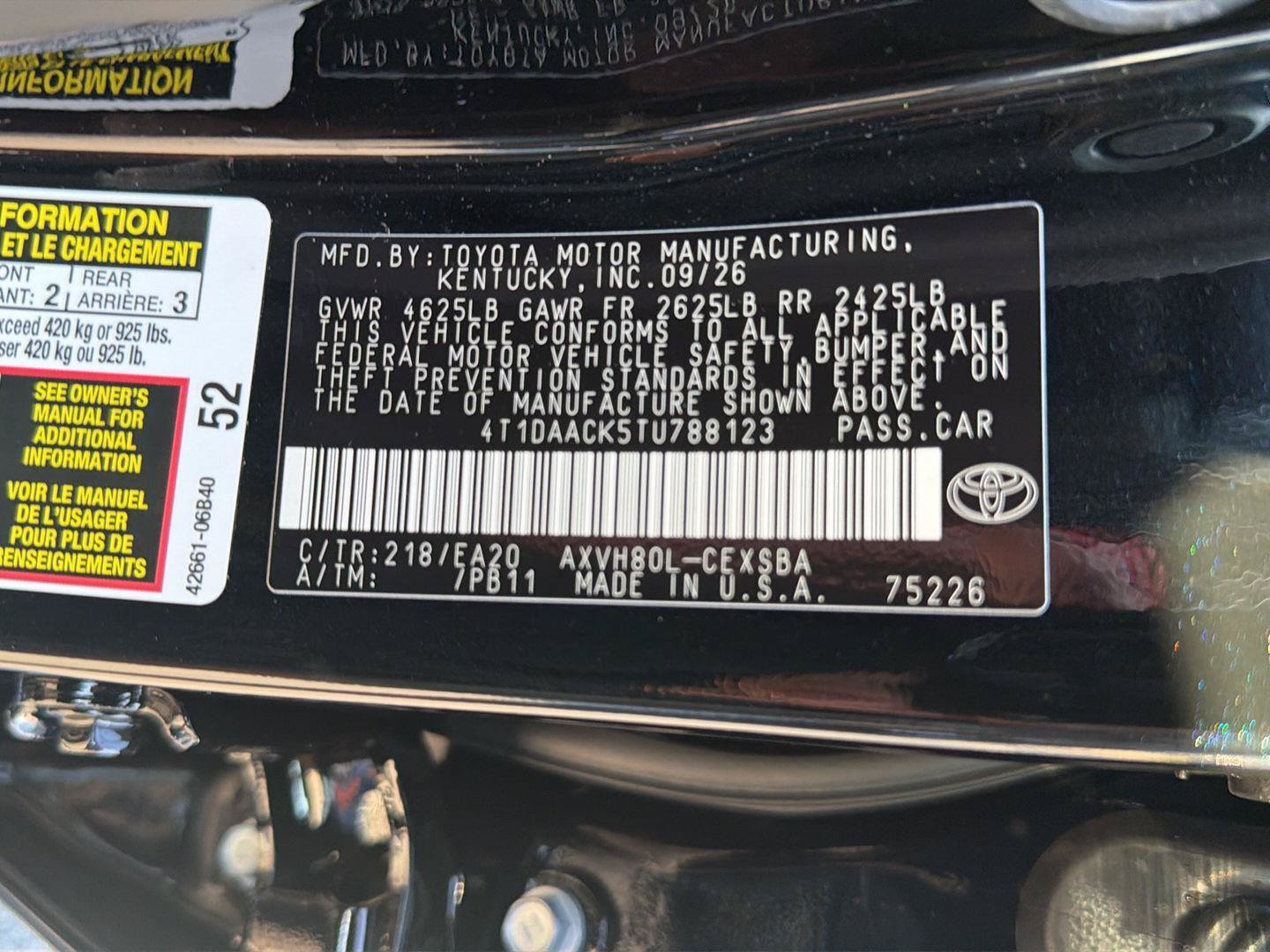 New 2026 Toyota Camry SE FWD image 34