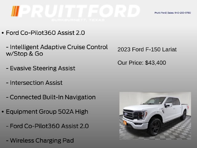 Used 2023 Ford F150 Lariat w/ Equipment Group 502A High AWD/4WD image 7