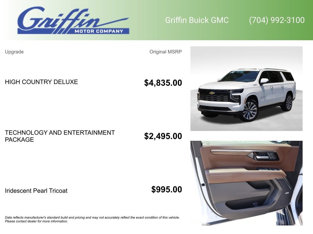 Certified 2025 Chevrolet Suburban High Country AWD/4WD image 6