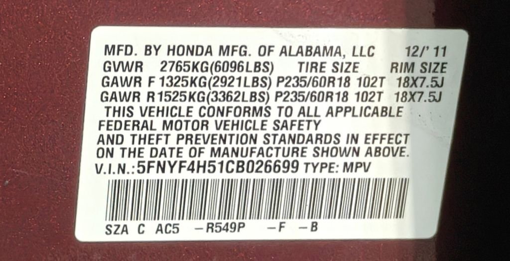 Used 2012 Honda Pilot EX-L image 45