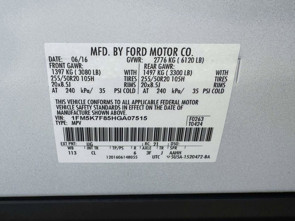 Used 2017 Ford Explorer Limited w/ Equipment Group 301A FWD image 28