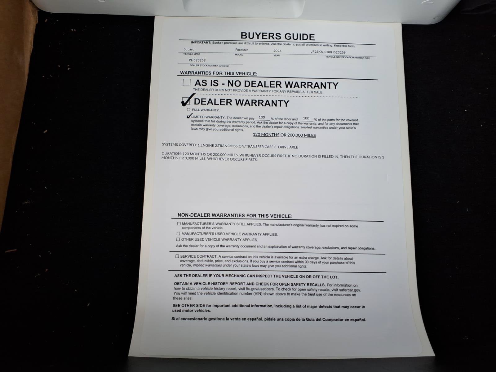 Used 2024 Subaru Forester Wilderness w/ Convenience Package AWD/4WD image 35