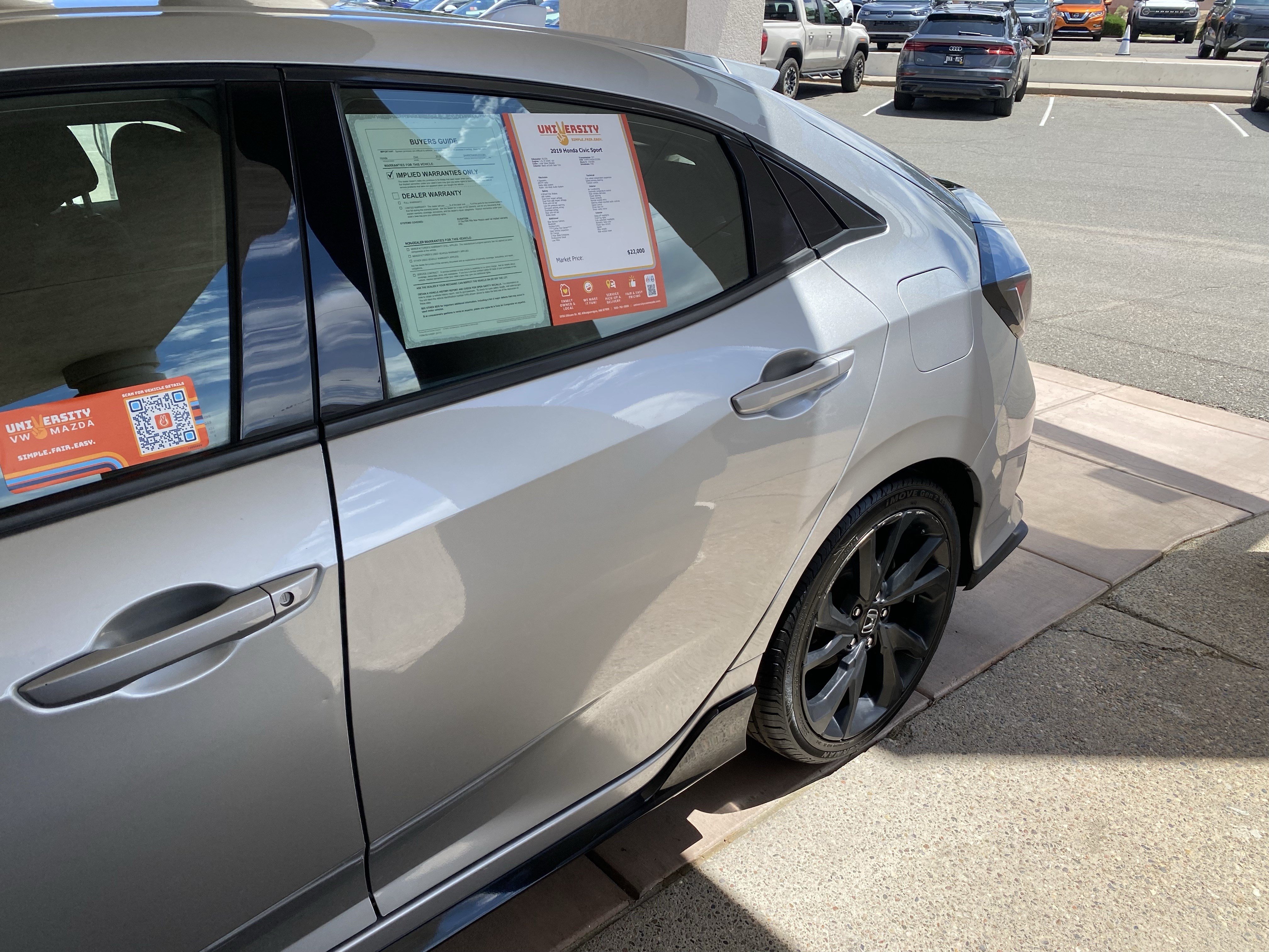 Used 2019 Honda Civic Sport image 56