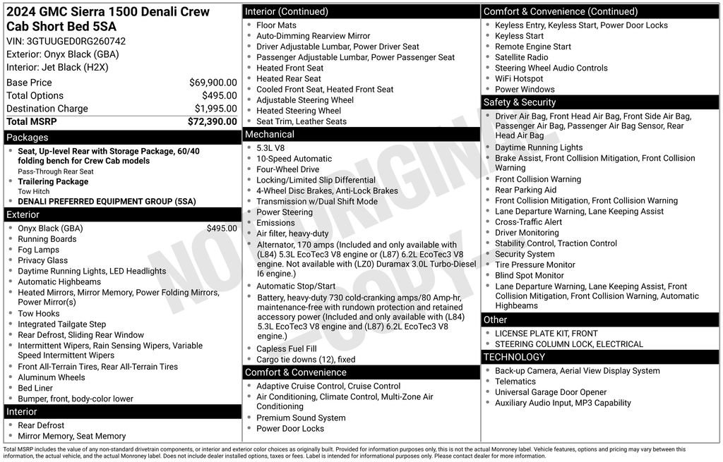 Used 2024 GMC Sierra 1500 Denali AWD/4WD image 4