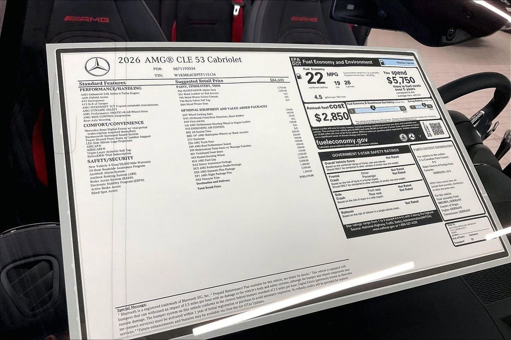 New 2026 Mercedes-Benz CLE 53 AMG 4MATIC Cabriolet image 13