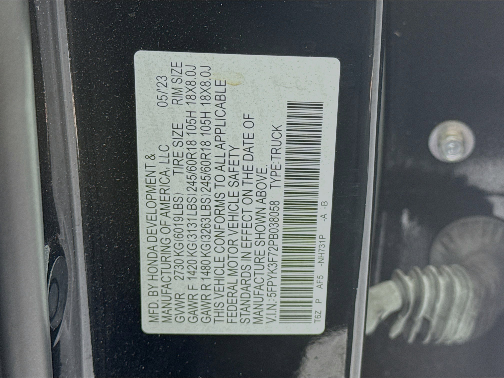 Certified 2023 Honda Ridgeline RTL-E image 33