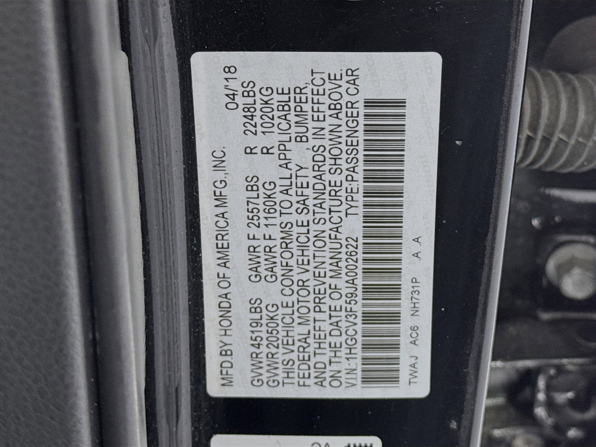 Certified 2018 Honda Accord EX-L image 32