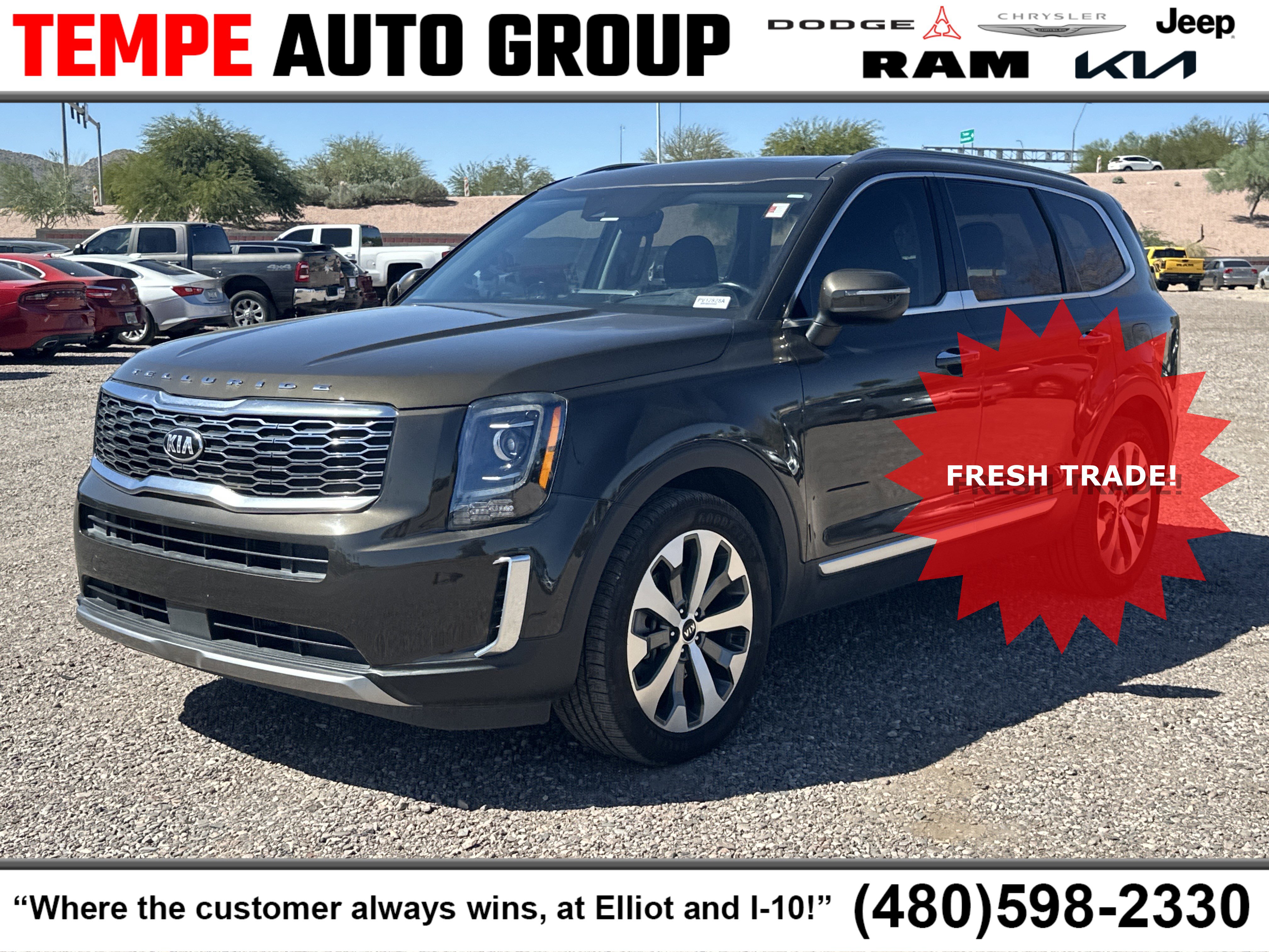 Certified 2020 Kia Telluride S w/ S 8 Passenger Seating Package