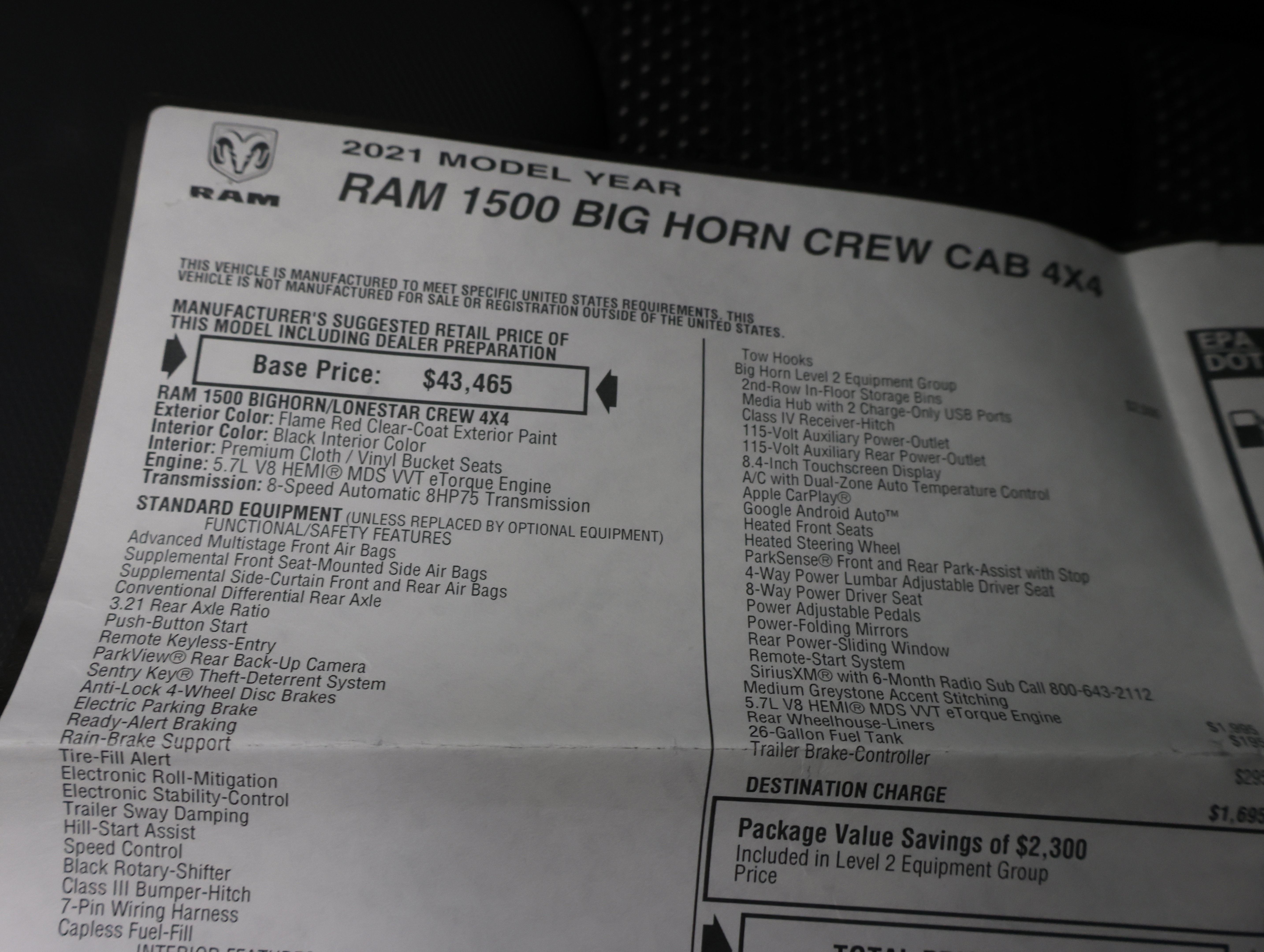 Used 2021 RAM 1500 Big Horn w/ Built-to-serve Edition image 63