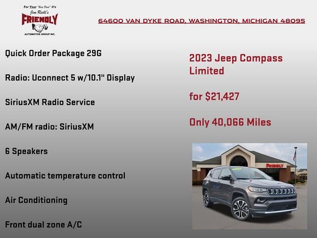 Used 2023 Jeep Compass Limited AWD/4WD image 5