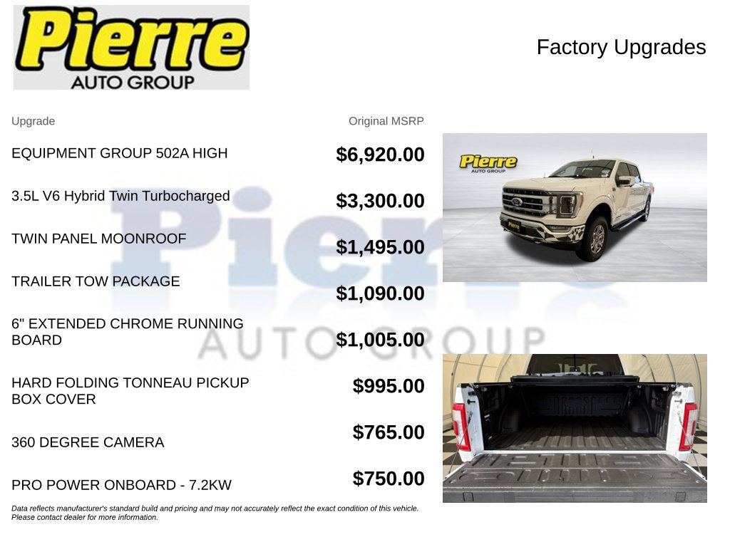 Used 2021 Ford F150 Lariat w/ Equipment Group 502A High AWD/4WD image 14