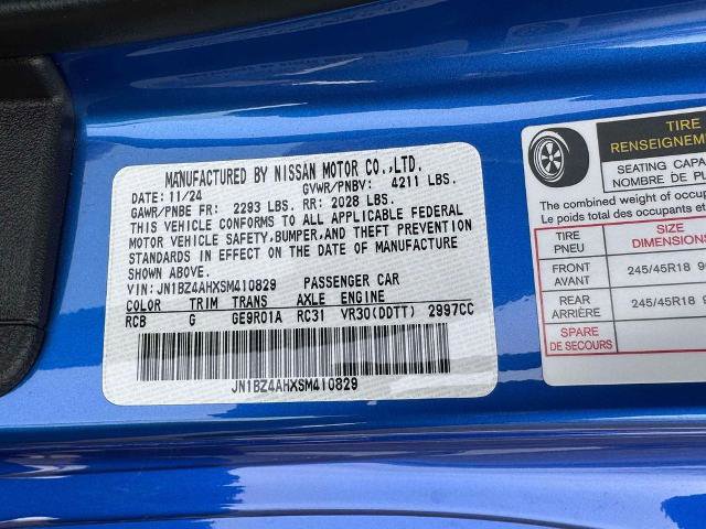 Certified 2025 Nissan Z Sport w/ Floor Mat Package RWD image 18