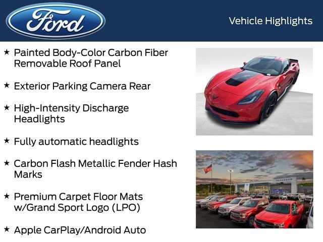 Used 2017 Chevrolet Corvette Grand Sport w/ Grand Sport Heritage Package RWD image 9