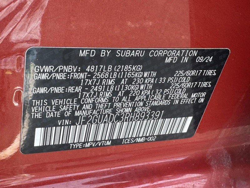 Used 2024 Subaru Crosstrek 2.0i Premium image 23