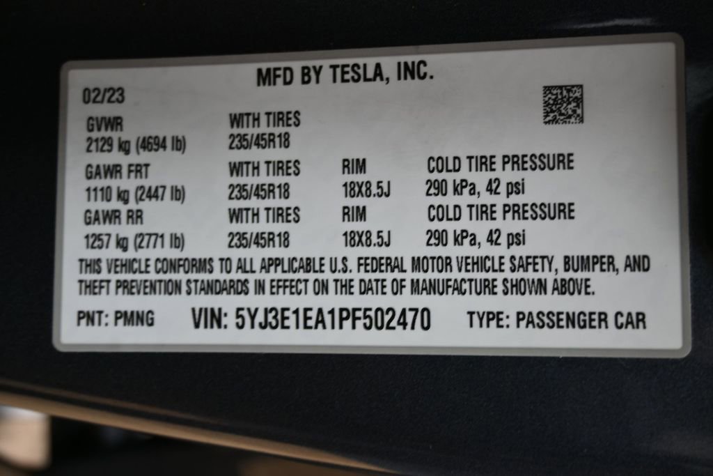 Used 2023 Tesla Model 3 Standard Range image 44