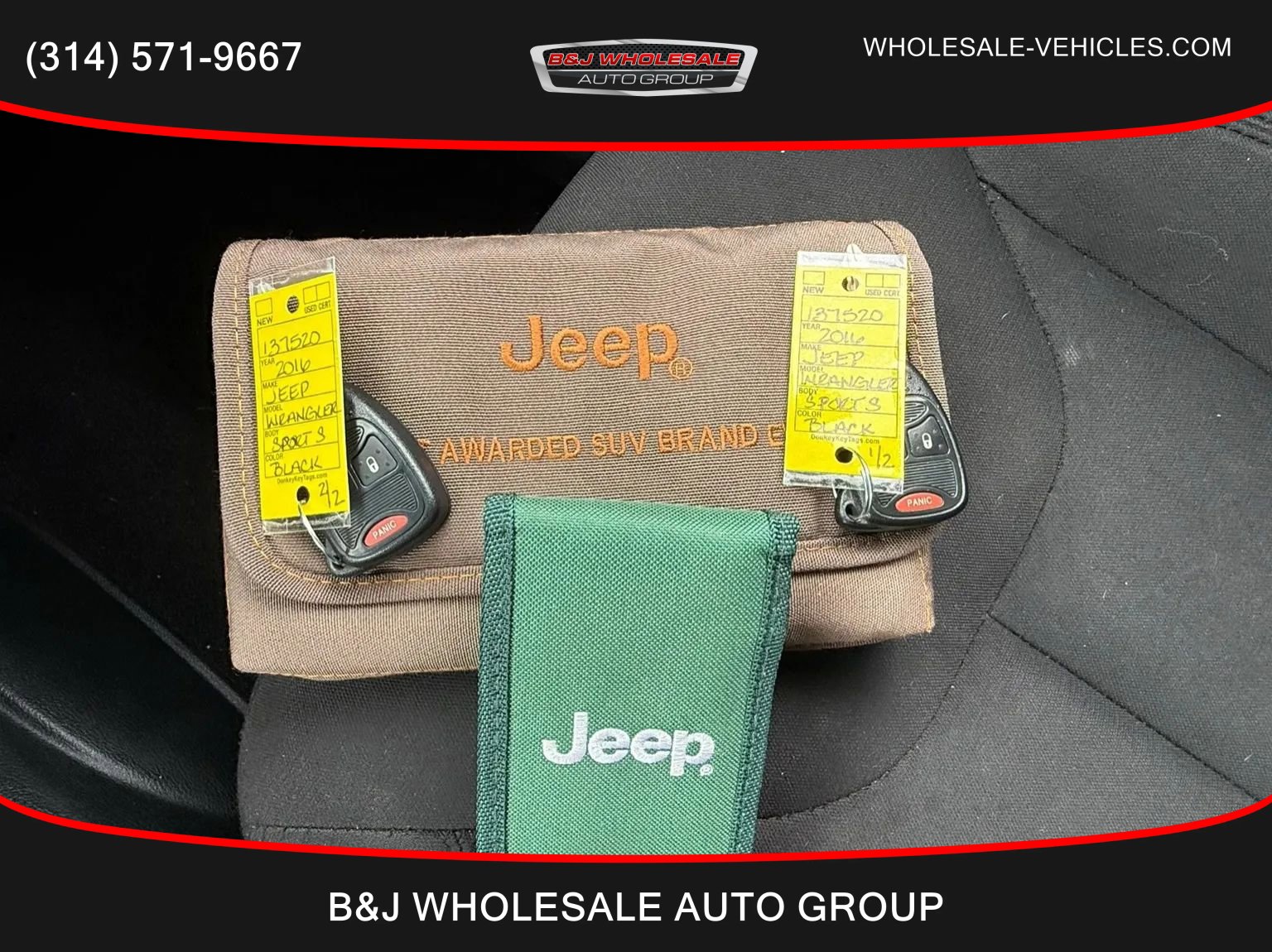 Used 2016 Jeep Wrangler Sport w/ Quick Order Package 24S AWD/4WD image 29
