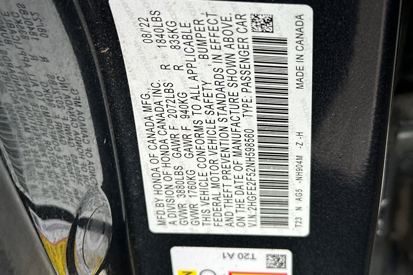 Used 2022 Honda Civic Sport image 35