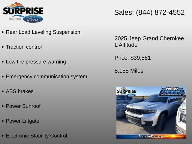 Used 2025 Jeep Grand Cherokee L Laredo AWD/4WD image 17