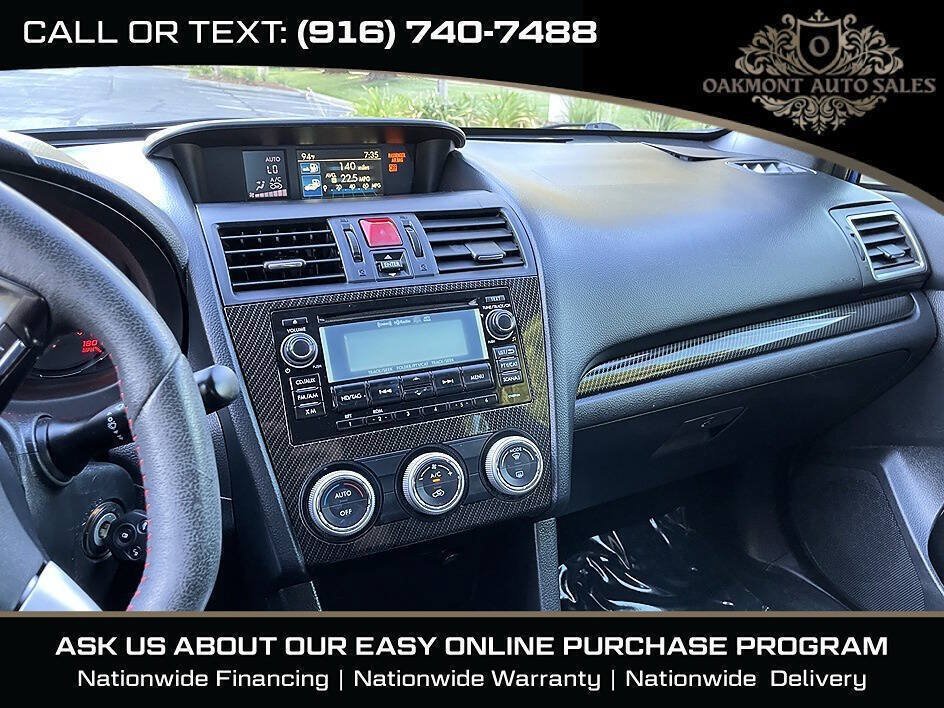Used 2015 Subaru WRX Limited w/ Popular Package #3 AWD/4WD image 23