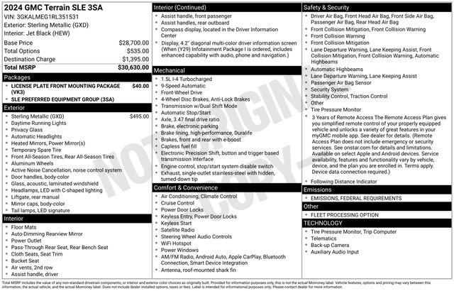 Used 2024 GMC Terrain SLE image 4