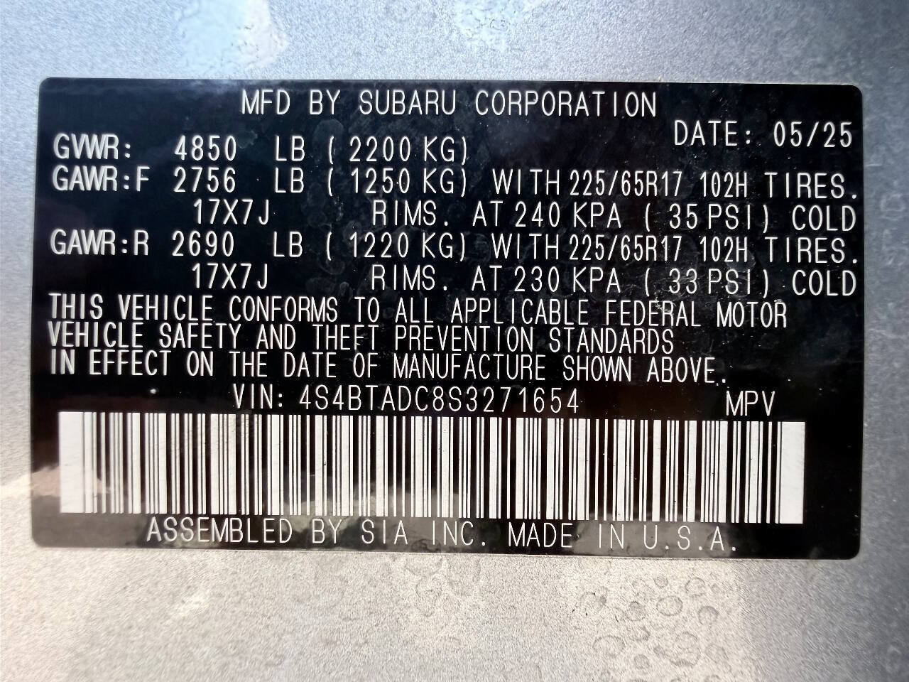 Used 2025 Subaru Outback Premium AWD/4WD image 52