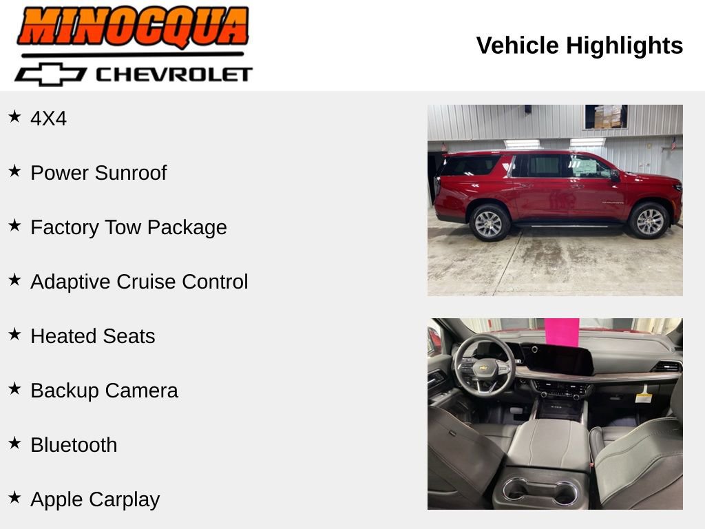 New 2026 Chevrolet Suburban Premier w/ Sun And Tow Package image 2