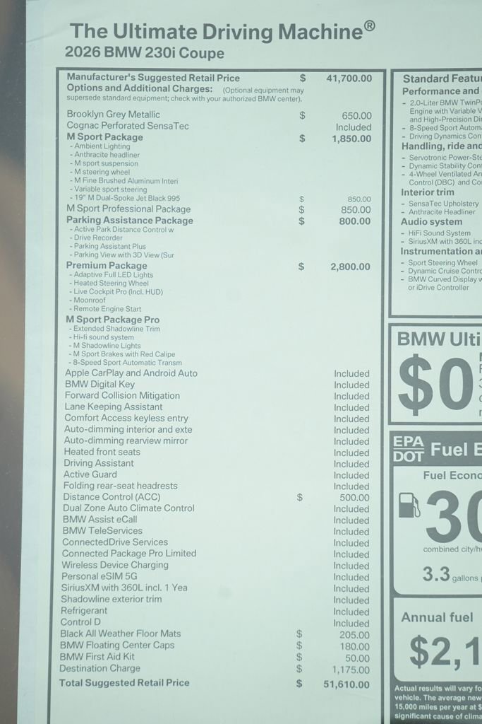 New 2026 BMW 230i Coupe w/ Premium Package image 9