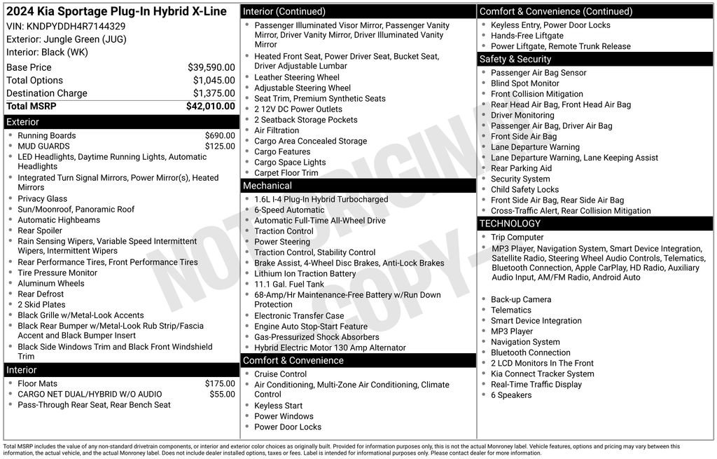 Certified 2024 Kia Sportage X-Line AWD/4WD image 2