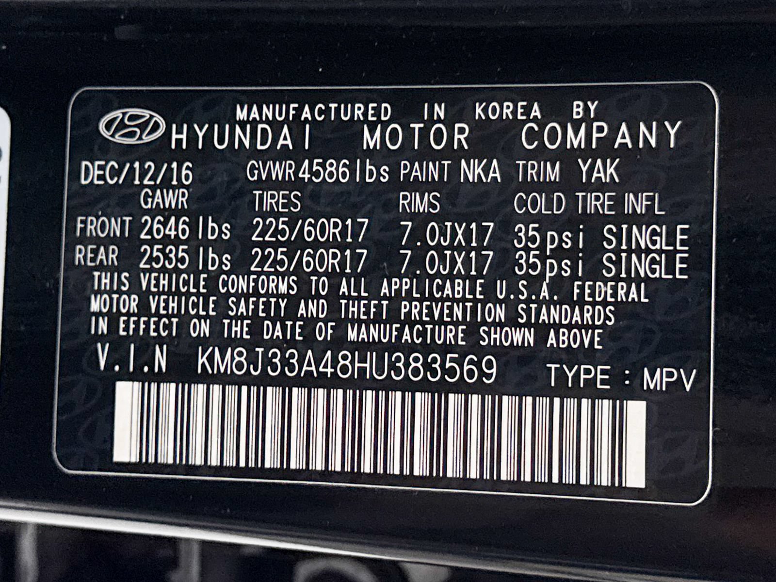Used 2017 Hyundai Tucson SE Plus w/ Cargo Package FWD image 40
