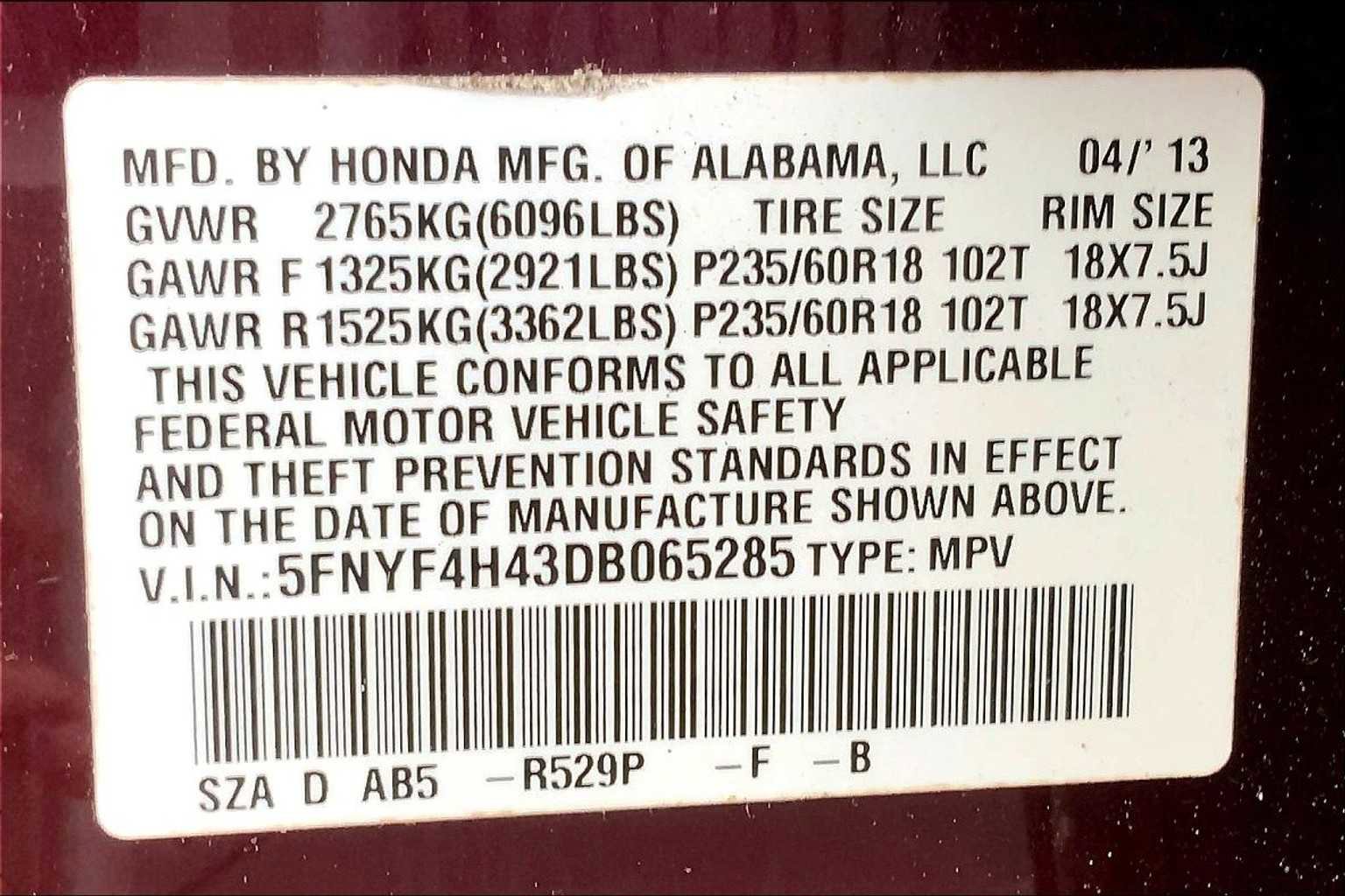 Used 2013 Honda Pilot EX image 32