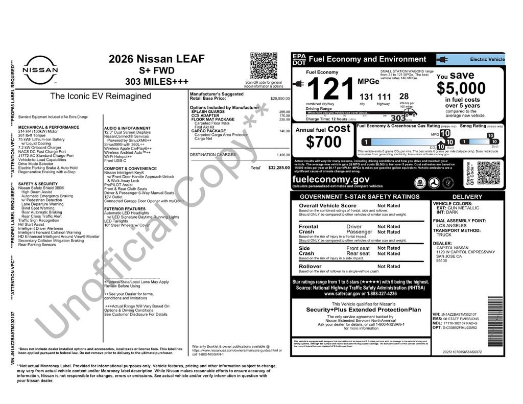 New 2026 Nissan Leaf image 38