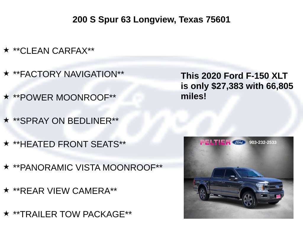 Certified 2020 Ford F150 XLT w/ Equipment Group 302A Luxury RWD image 5