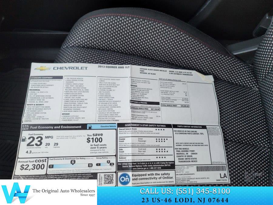 Used 2013 Chevrolet Equinox LT w/ Driver Convenience Package image 23