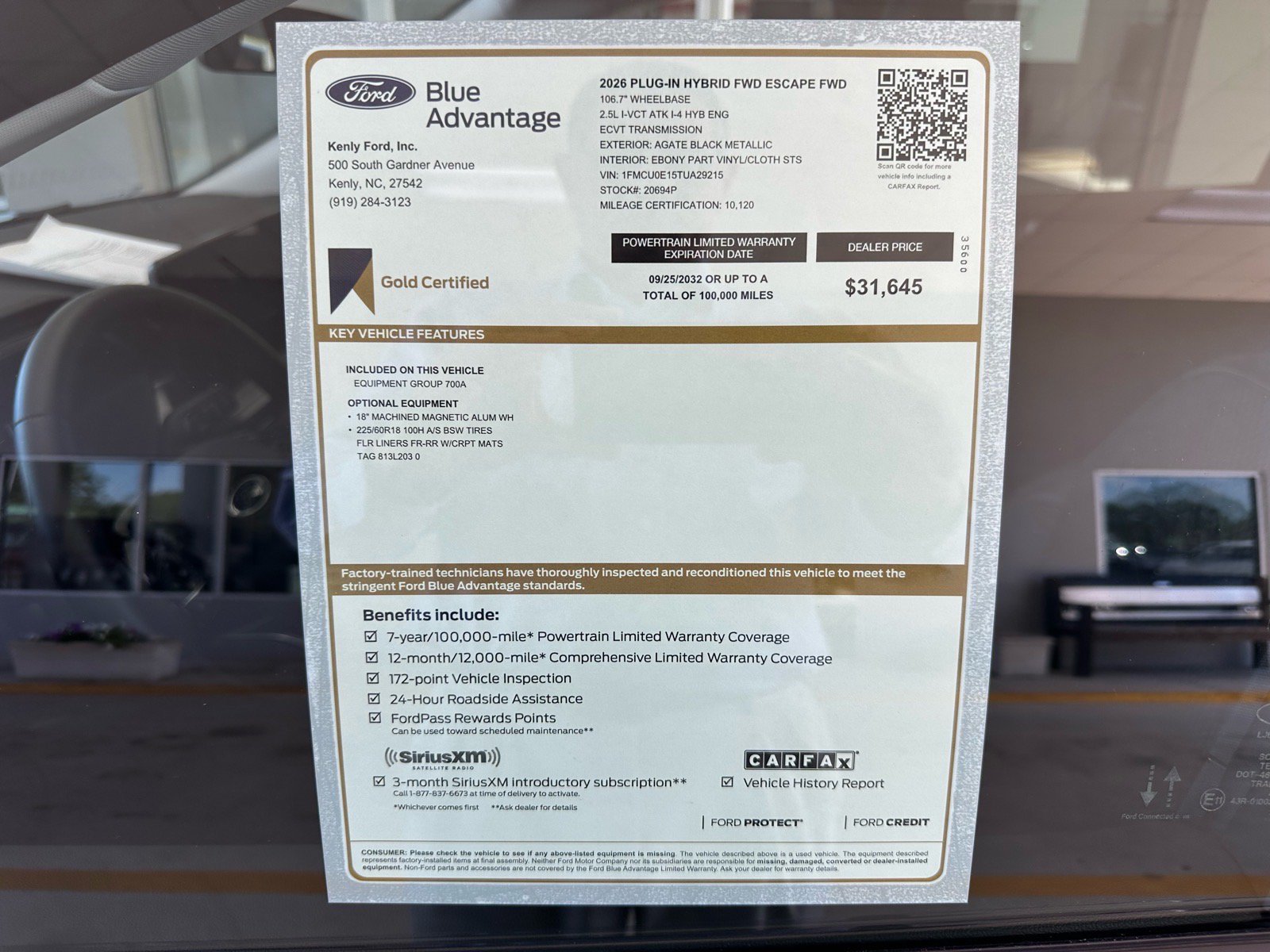 Certified 2026 Ford Escape SE FWD image 5