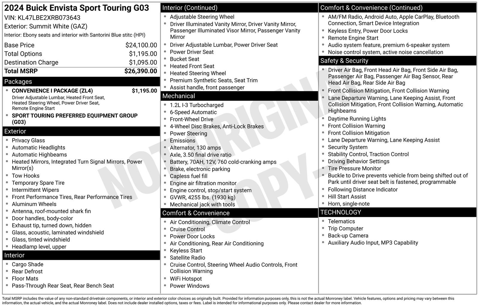 Used 2024 Buick Envista Sport Touring w/ Convenience I Package image 51