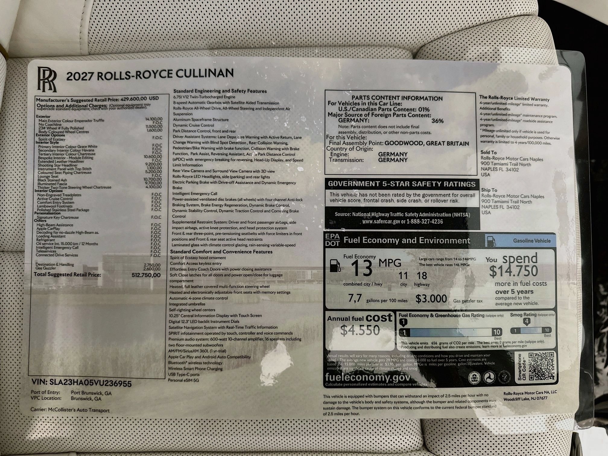 New 2027 Rolls-Royce Cullinan AWD/4WD image 28